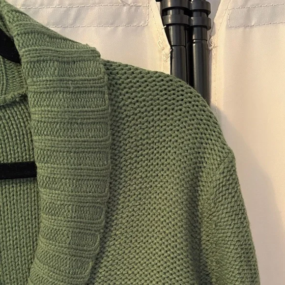 Once & Again Women's Green Knit Cardigan - Picture 4 of 4